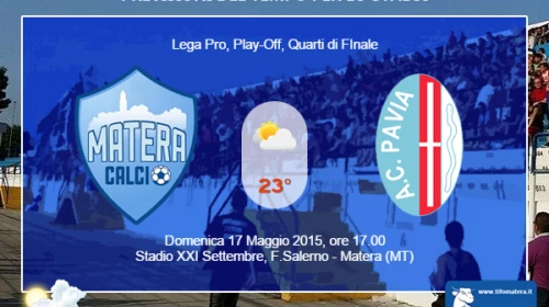 CALCIO - Il Meteo per Matera vs Pavia